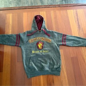 Warner Bros. Gryffindor Gray and Maroon Hoodie
